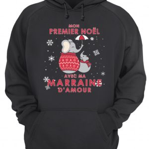 Elephant Mon Premier Noel Avec Ma Marraine D’amour Shirt 2 Elephant Mon Premier Noel Avec Ma Marraine D'amour Shirt 3