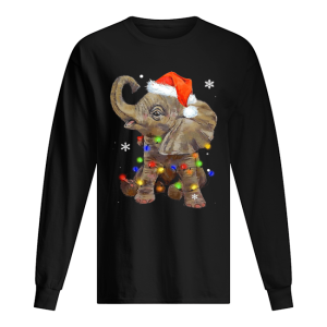 Elephant Santa Christmas Light shirt Elephant Santa Christmas Light shirt