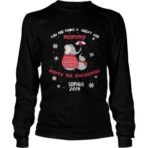Elephant you are doing a great job mommy merry 1st Christmas shirt Elephant you are doing a great job mommy merry 1st Christmas shirt