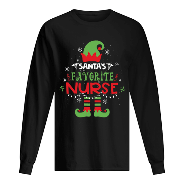 Elf Santa Favorite Nurse Christmas shirt