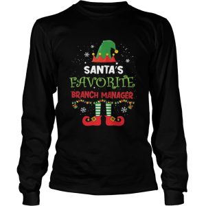 Elf Santas Favorite Branch Manager Girl shirt Elf Santas Favorite Branch Manager Girl shirt