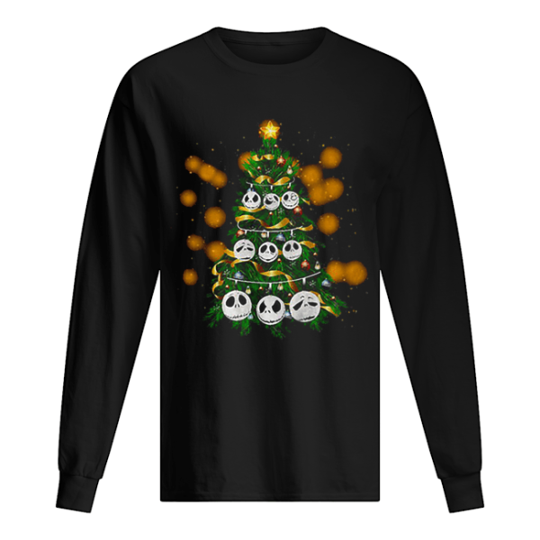 Face Jack Skellington Christmas tree shirt