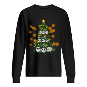 Face Jack Skellington Christmas tree shirt 1 Face Jack Skellington Christmas tree shirt 2