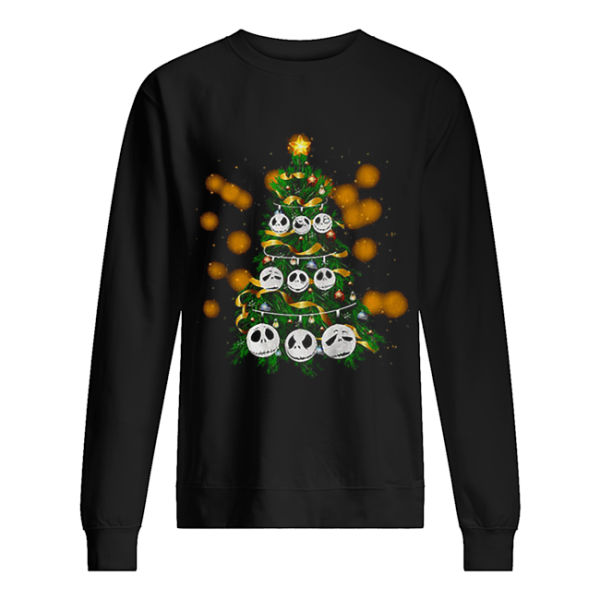 Face Jack Skellington Christmas tree shirt