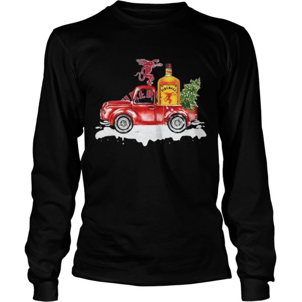 Fireball Cinnamon Whisky christmas truck shirt