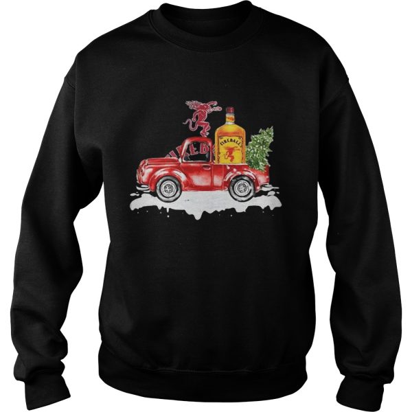 Fireball Cinnamon Whisky christmas truck shirt