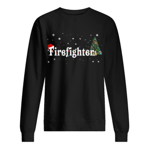 Firefighter Christmas Santa Hat Holiday T-Shirt Firefighter Christmas Santa Hat Holiday T-Shirt