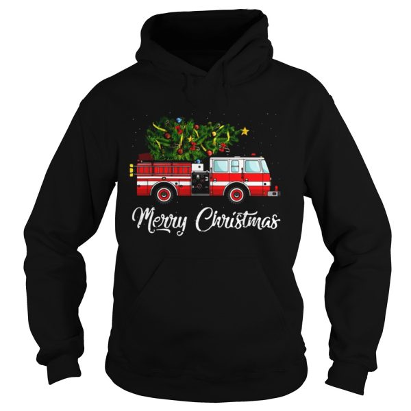 Firefighter Merry Christmas shirt