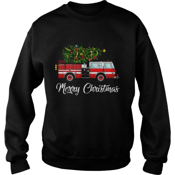 Firefighter Merry Christmas shirt