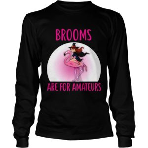 Flamingo Brooms Are For Amateurs Halloween Theme TShirt Flamingo Brooms Are For Amateurs Halloween Theme TShirt