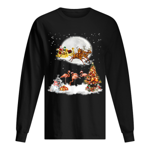 Flamingo Christmas Santa Riding Reindeer shirt Flamingo Christmas Santa Riding Reindeer shirt