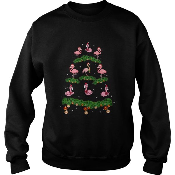 Flamingo Christmas Tree Ornament Decor shirt