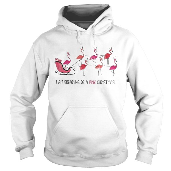 Flamingo I am dreaming of a pink Christmas shirt