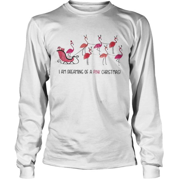 Flamingo I am dreaming of a pink Christmas shirt