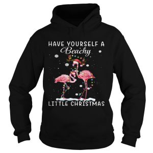 Flamingos Have Yourself A Beachy Little Christmas shirt Flamingos Have Yourself A Beachy Little Christmas shirt