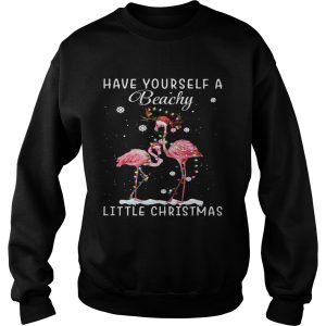 Flamingos Have Yourself A Beachy Little Christmas shirt 2 Flamingos Have Yourself A Beachy Little Christmas shirt 3