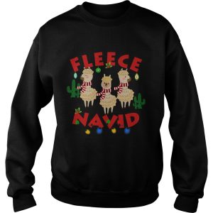 Fleece Navidad Llama Christmas Lights shirt 2 Fleece Navidad Llama Christmas Lights shirt 3