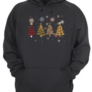 Four Tree Christmas Pattern Cloth Leopard Print Xmas Gift shirt 2 Four Tree Christmas Pattern Cloth Leopard Print Xmas Gift shirt 3