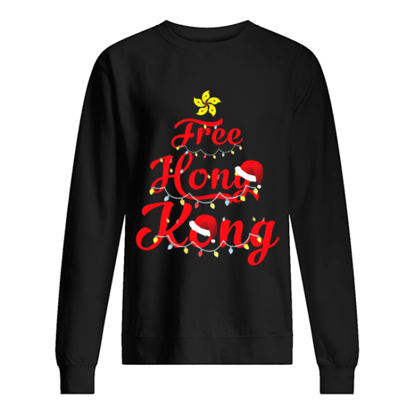 Free Hong Kong Christmas Tree shirt