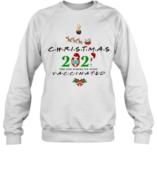 Friends 2021 Christmas Ornaments The One Where We Were Vaccinated Ornament shirt