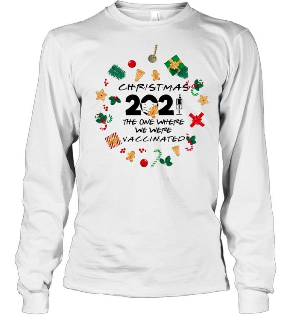 Friends 2021 Christmas ornament The One Where We Were Vaccinated Pandemic holiday christmas ornament shirt