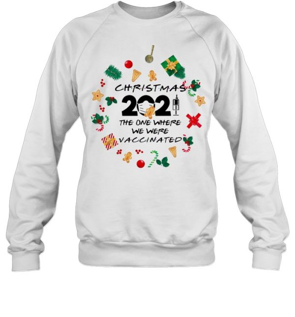 Friends 2021 Christmas ornament The One Where We Were Vaccinated Pandemic holiday christmas ornament shirt