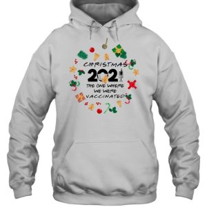 Friends 2021 Christmas ornament The One Where We Were Vaccinated Pandemic holiday christmas ornament shirt 3