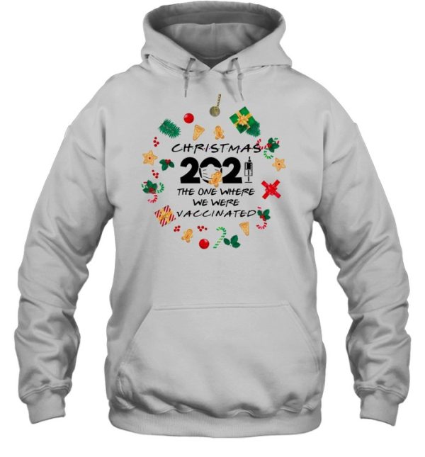 Friends 2021 Christmas ornament The One Where We Were Vaccinated Pandemic holiday christmas ornament shirt