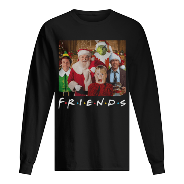 Friends Grinch Elf Santa Clark Griswold Kevin Characters Christmas shirt