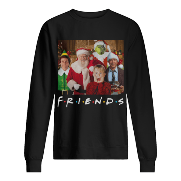 Friends Grinch Elf Santa Clark Griswold Kevin Characters Christmas shirt