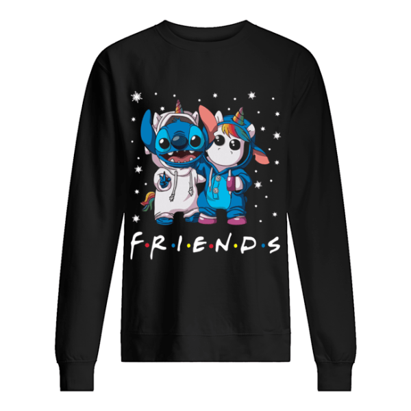 Friends Tv Show Baby Stitch and Unicorn shirt