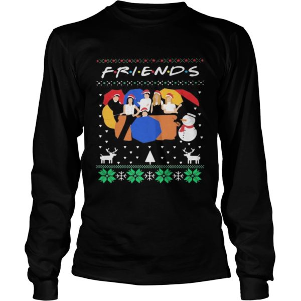 Friends merry ugly christmas shirt