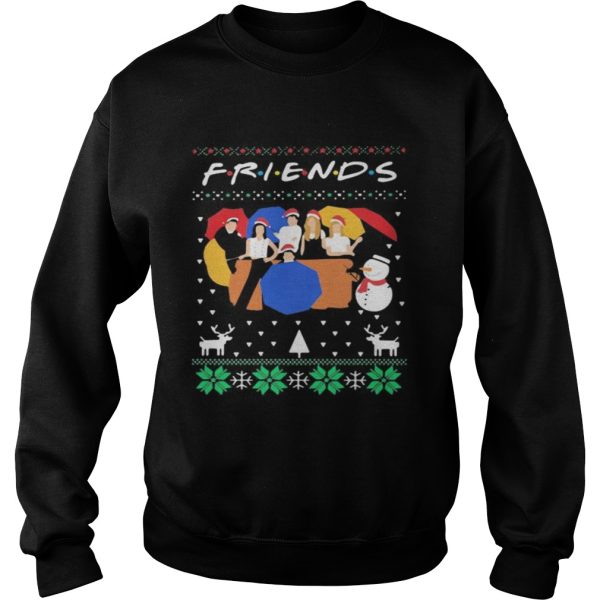 Friends merry ugly christmas shirt