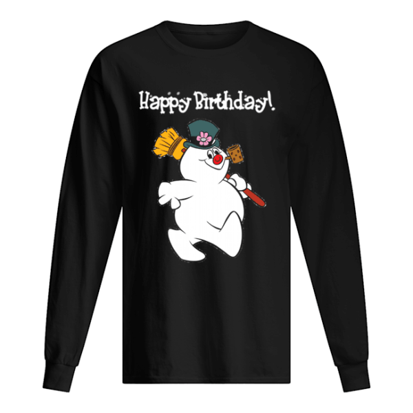 Frosty The Snowman Happy Birthday Christmas Graphic shirt