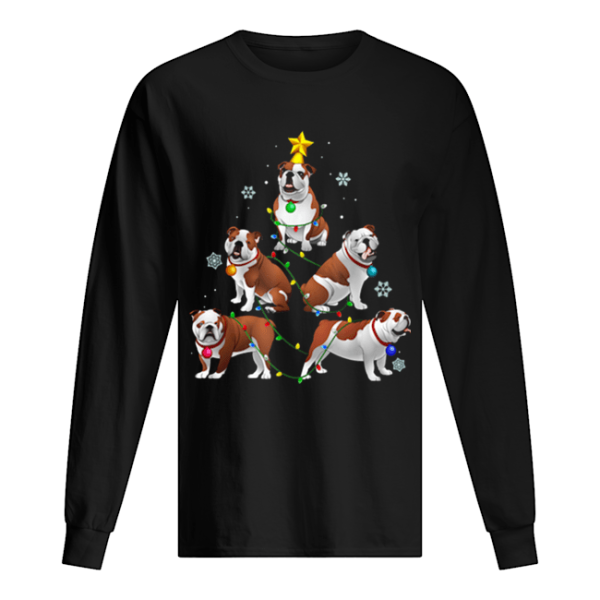 Funny Bulldog Christmas Tree Ornament Decor Gift shirt