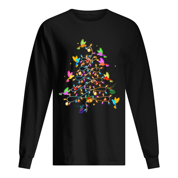 Funny Cute Hummingbirds Christmas Tree shirt