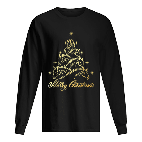 Funny Horse Christmas Tree shirt