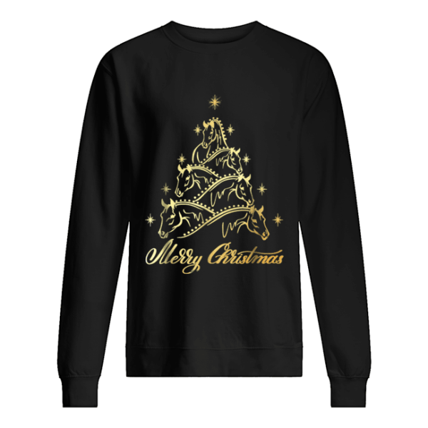 Funny Horse Christmas Tree shirt