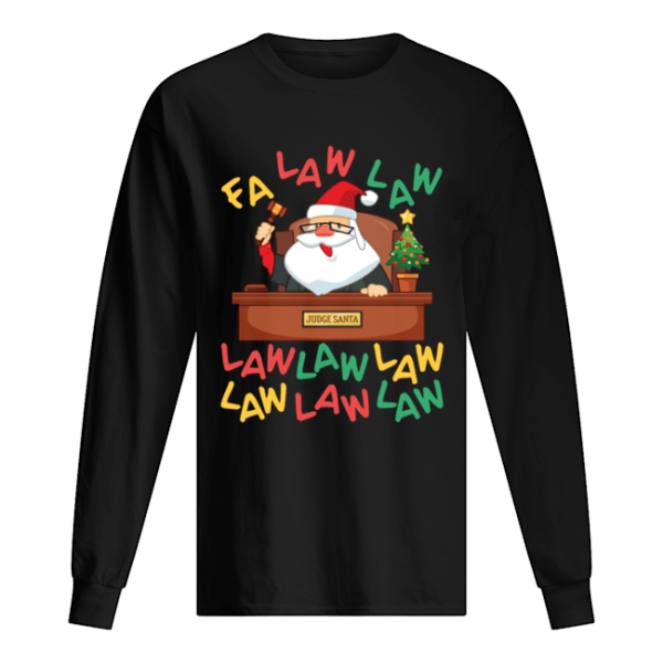 Funny Lawyer Christmas Santa Fa Law Law shirt