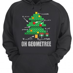 Funny Math Geometry Christmas Tree Geometree Teacher shirt 3