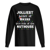 Funny Motorcycle Rider Christmas Jolliest Bunch of Bikers T-Shirt