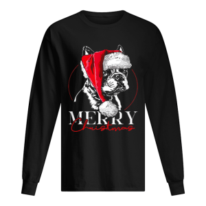 Funny Santa Boston Terrier Merry Christmas dog mom gift shirt Funny Santa Boston Terrier Merry Christmas dog mom gift shirt