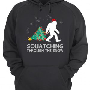 Funny Sasquatch Christmas Gift Squatching Bigfoot Xmas T Shirt 3