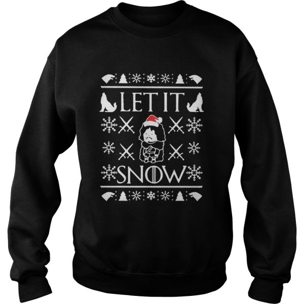 Game of Thrones Jon Snow Let It Snow Ugly Christmas shirt