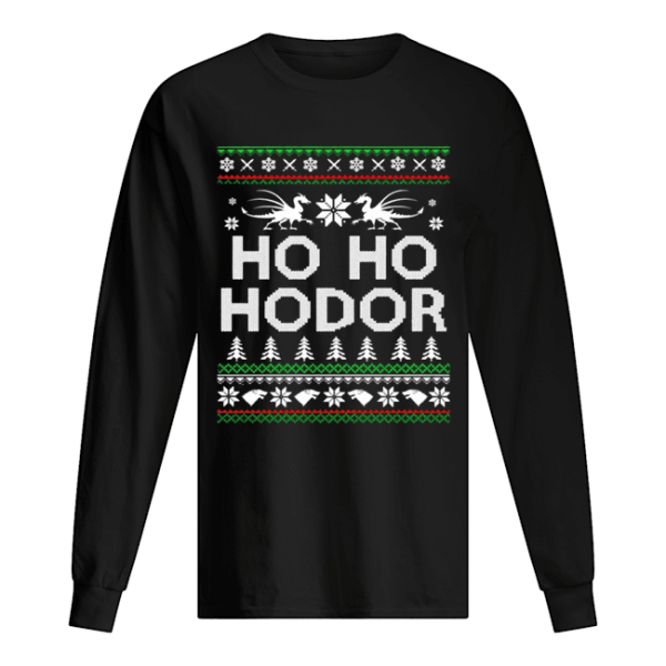 Game of throne HO HO Hodor Christmas Hoodie T Shirt