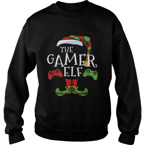 Gamer Elf Family Matching Christmas Gaming Pajama PJ shirt