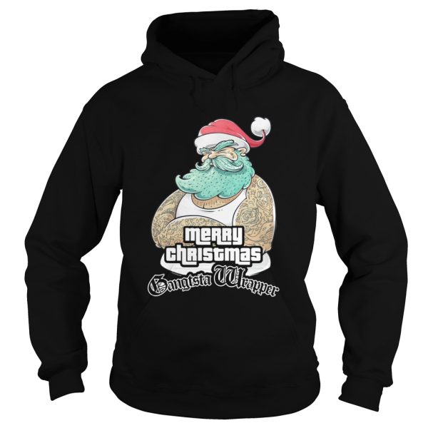 Gangsta Wrapper Merry Christmas Holidays Gamer Gangsta Wrapper shirt