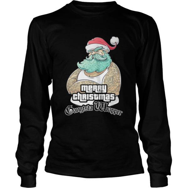 Gangsta Wrapper Merry Christmas Holidays Gamer Gangsta Wrapper shirt