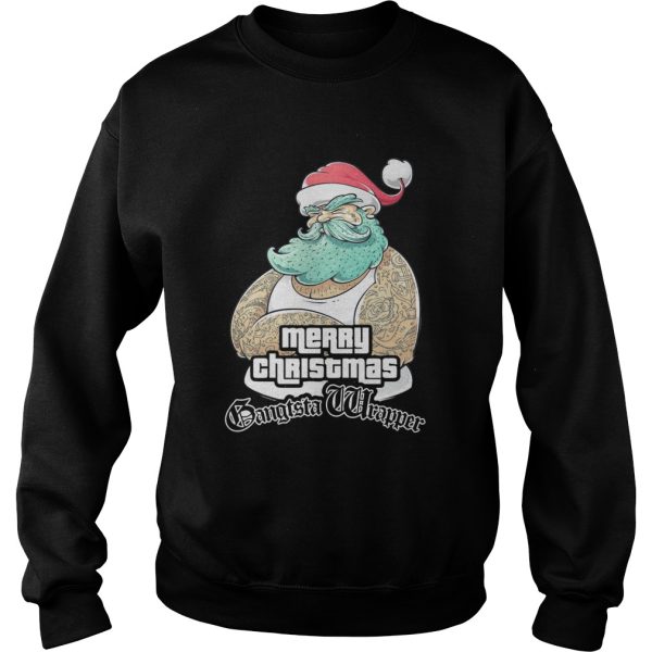 Gangsta Wrapper Merry Christmas Holidays Gamer Gangsta Wrapper shirt