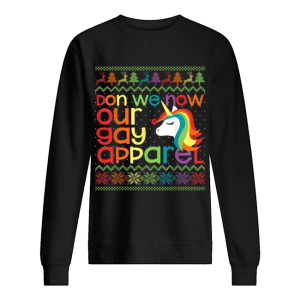 Gay Christmas Rainbow Unicorn Don We Now Our Gay Apparel shirt Gay Christmas Rainbow Unicorn Don We Now Our Gay Apparel shirt